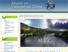 Tablet Screenshot of masterclima.uvigo.es
