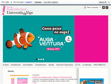 Tablet Screenshot of deportes.uvigo.es