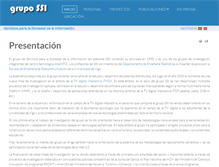Tablet Screenshot of gssi.det.uvigo.es