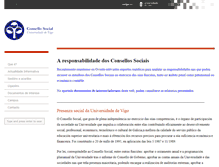 Tablet Screenshot of consellosocial.uvigo.es